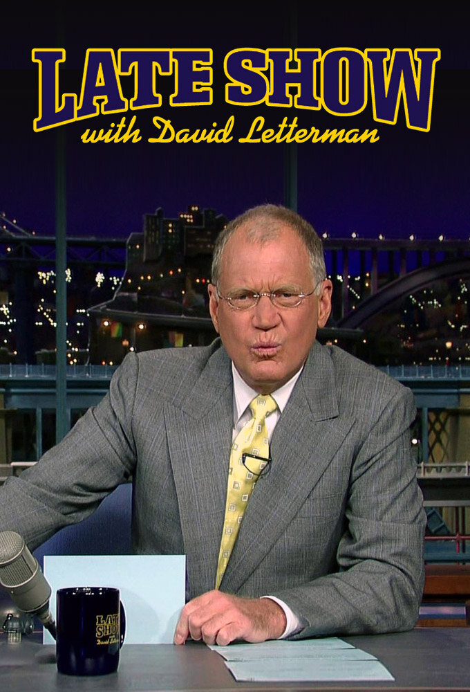 David Letterman ile Geç Gösteri Dizi afişi