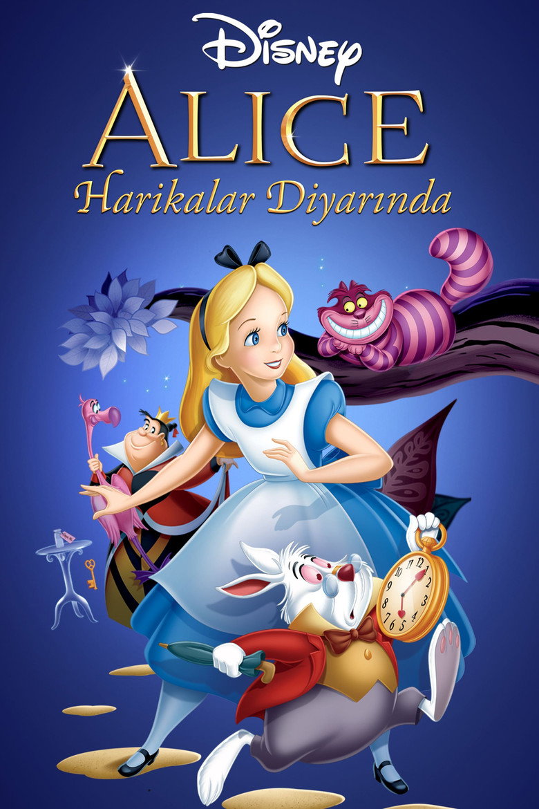 Alice Harikalar Diyarında Tavşanı,n  Pesinden Film afişi