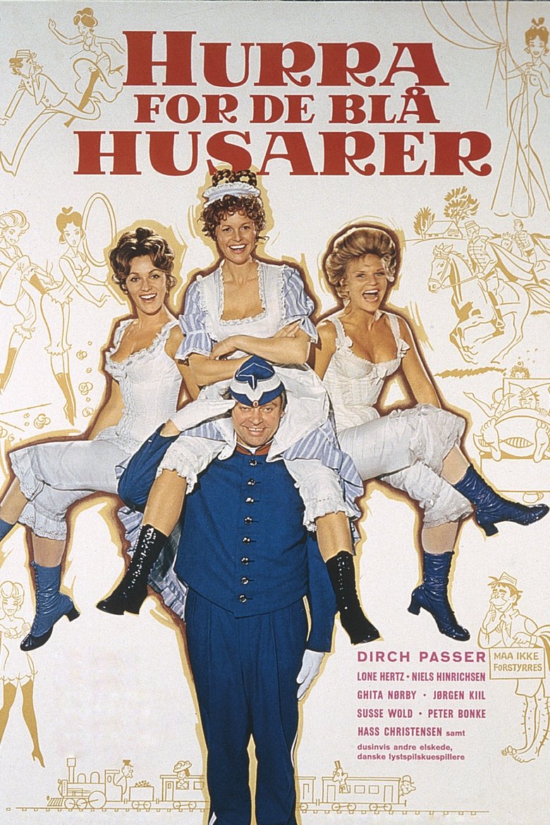 Hurra for de blå husarer Film afişi