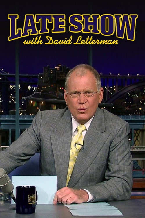 David Letterman ile Geç Gösteri Dizi afişi