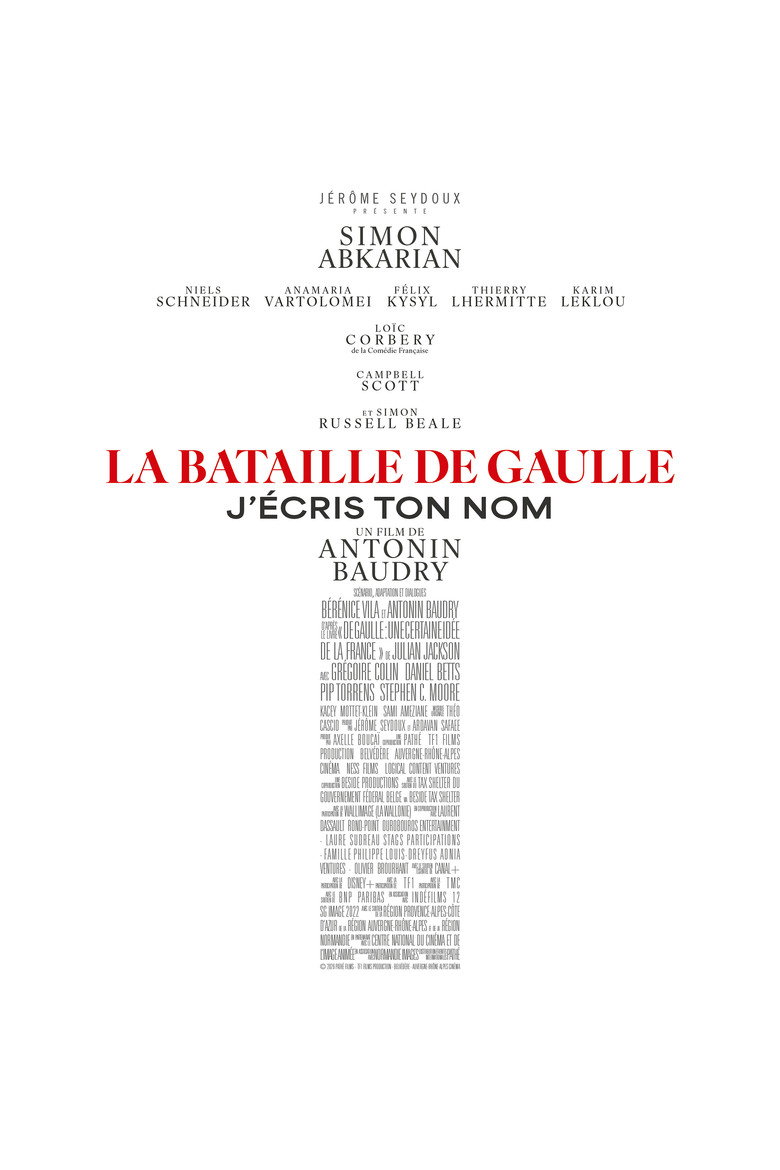 La Bataille de Gaulle : J’écris ton nom Film afişi