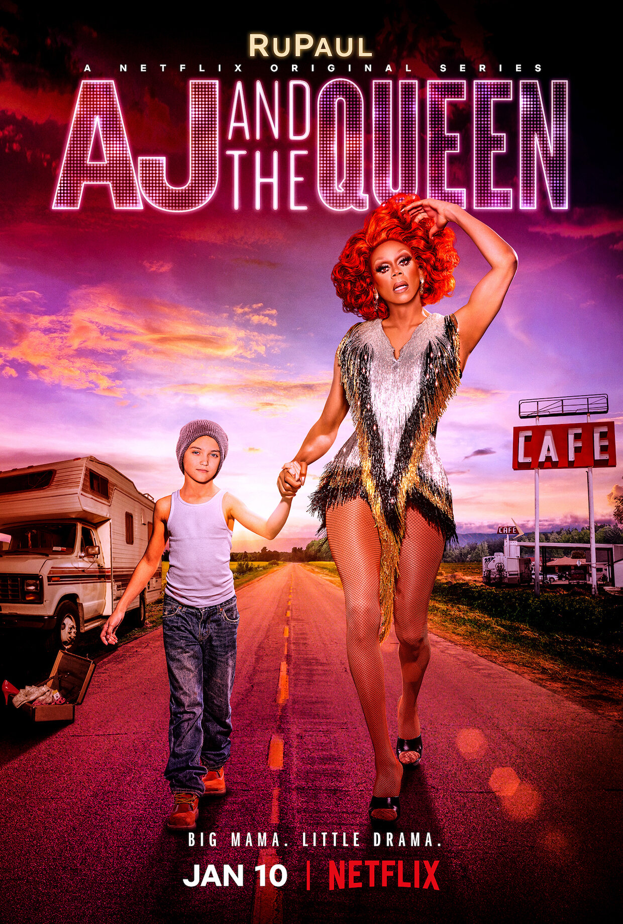 AJ and the Queen Dizi afişi
